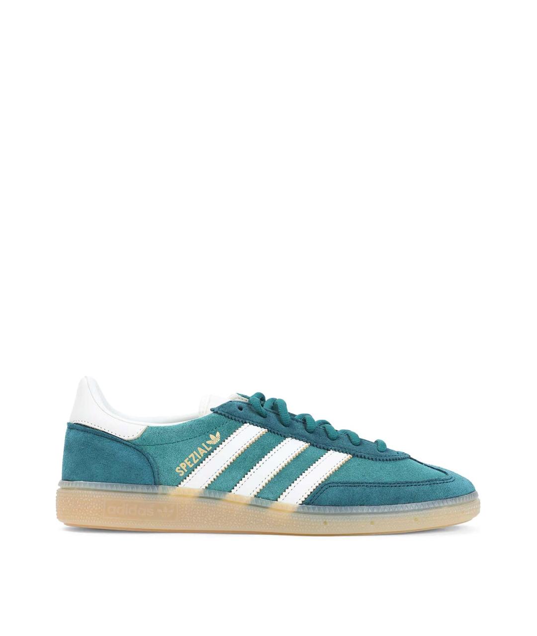 ADIDAS Зеленые замшевые низкие кроссовки / кеды, фото 1