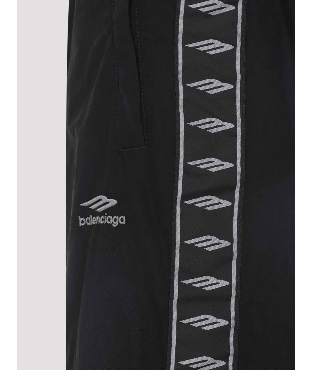 BALENCIAGA Черные хлопковые повседневные брюки, фото 3