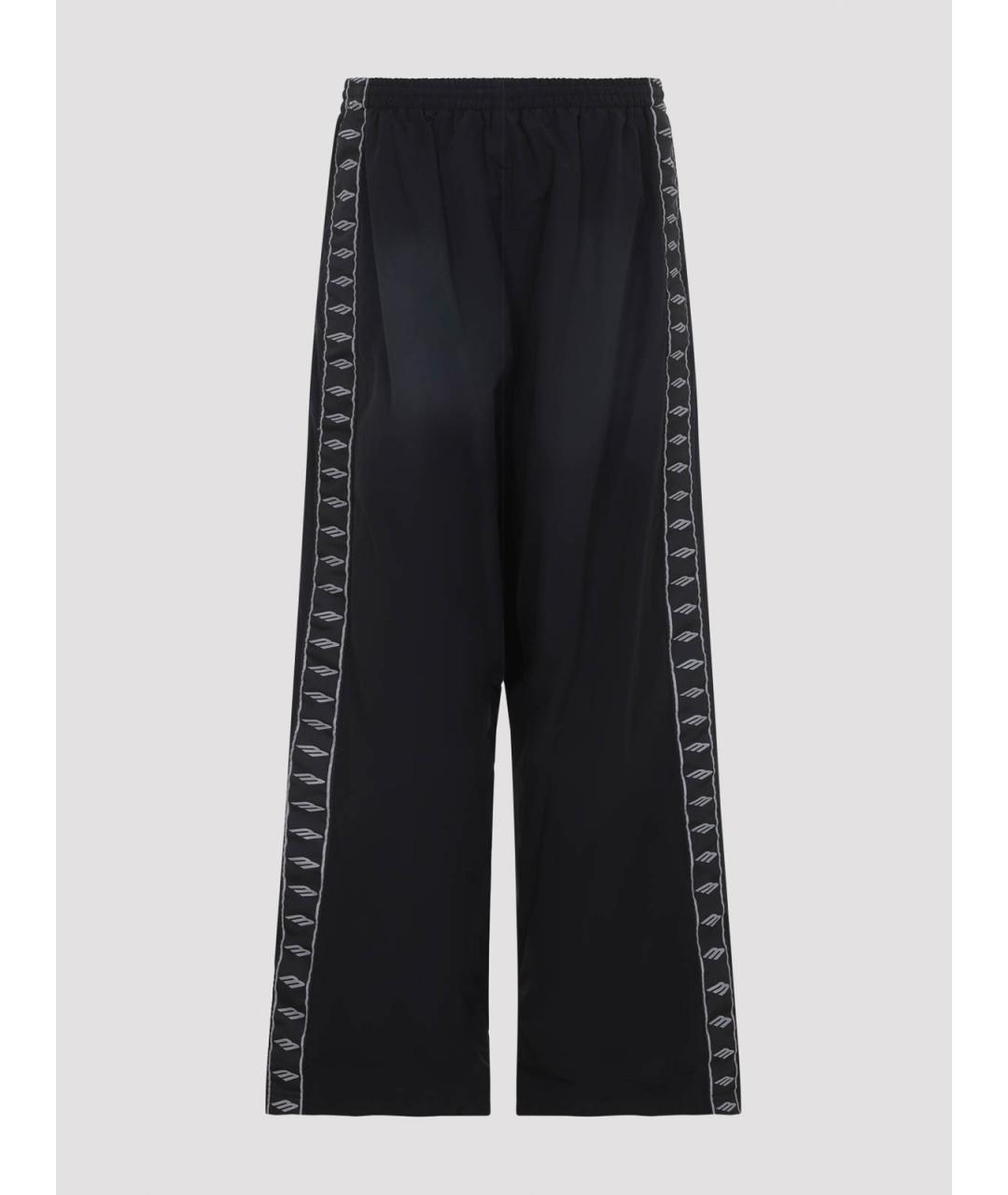BALENCIAGA Черные хлопковые повседневные брюки, фото 2