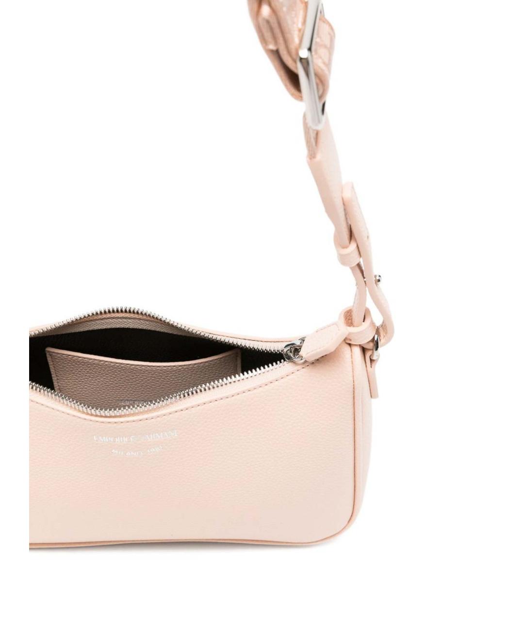 EMPORIO ARMANI Розовая сумка через плечо из искусственной кожи, фото 2
