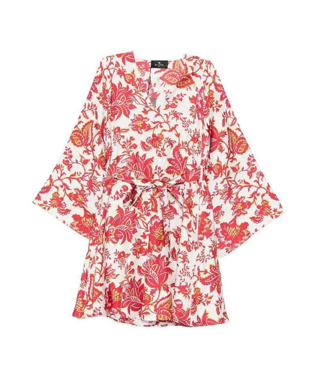 ETRO Мульти шелковое повседневное платье, фото 1