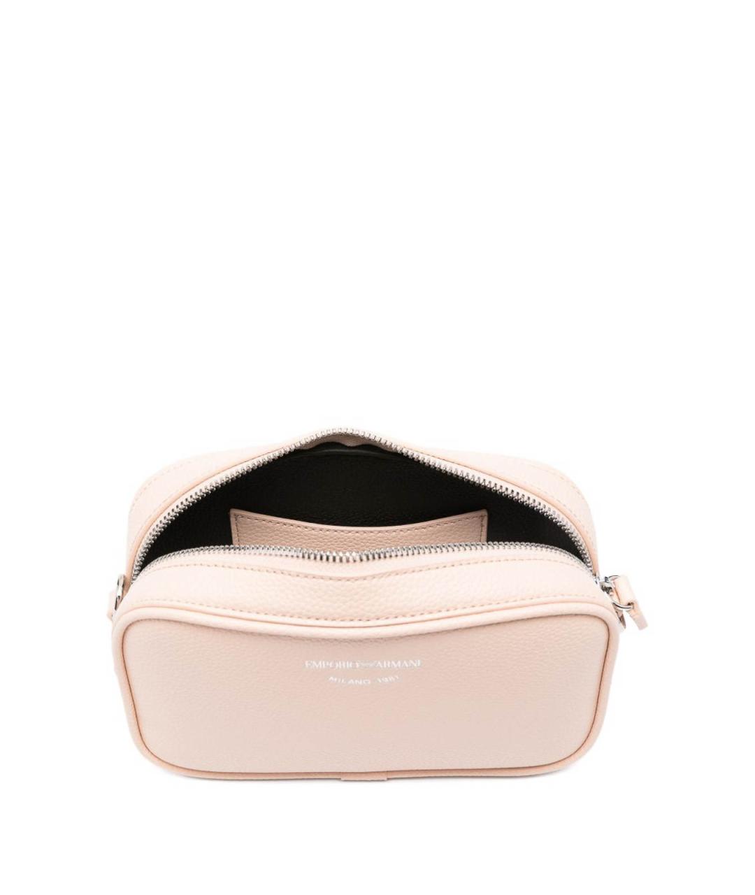 EMPORIO ARMANI Розовая сумка через плечо из искусственной кожи, фото 3