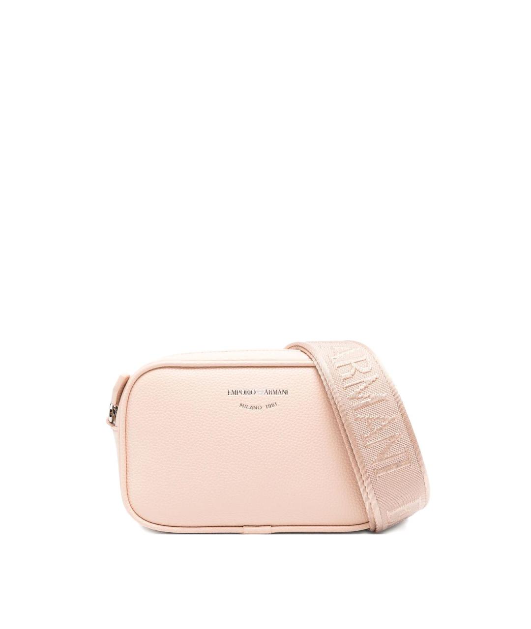 EMPORIO ARMANI Розовая сумка через плечо из искусственной кожи, фото 1