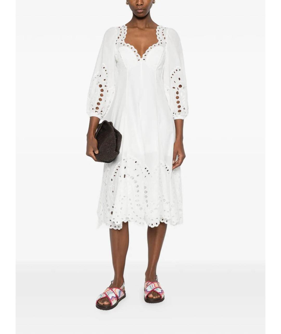 CHARO RUIZ Белое полиэстеровое платье, фото 2