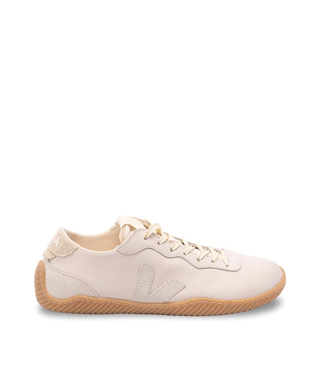 VEJA Бежевые кожаные кроссовки, фото 1