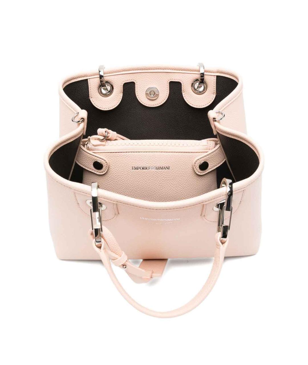 EMPORIO ARMANI Розовая сумка тоут, фото 5