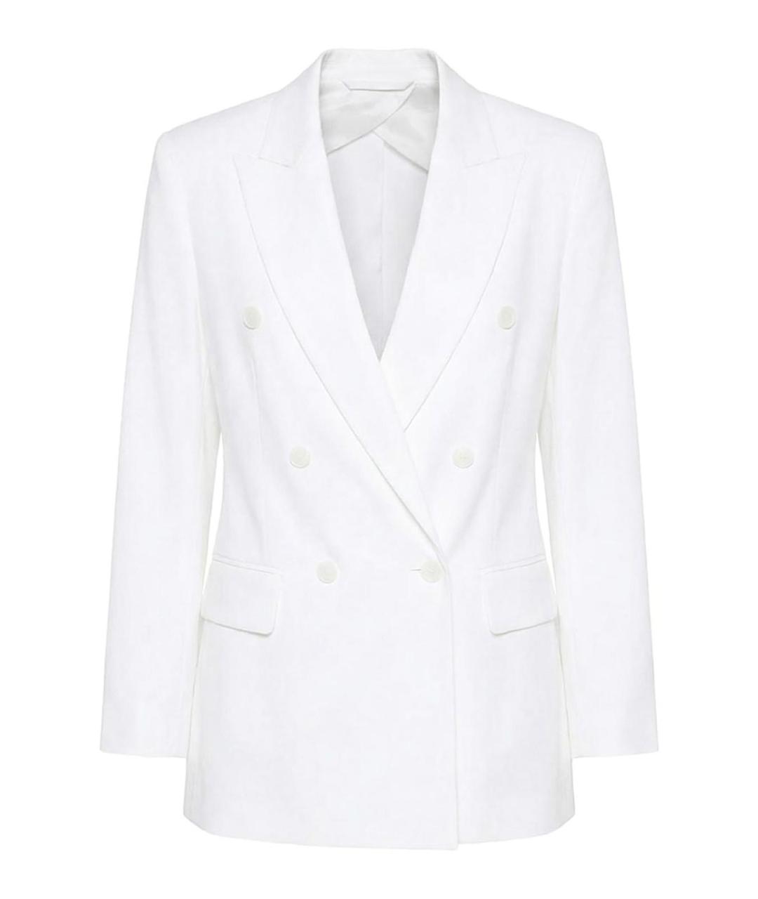 MAX MARA Белая хлопковая куртка, фото 1