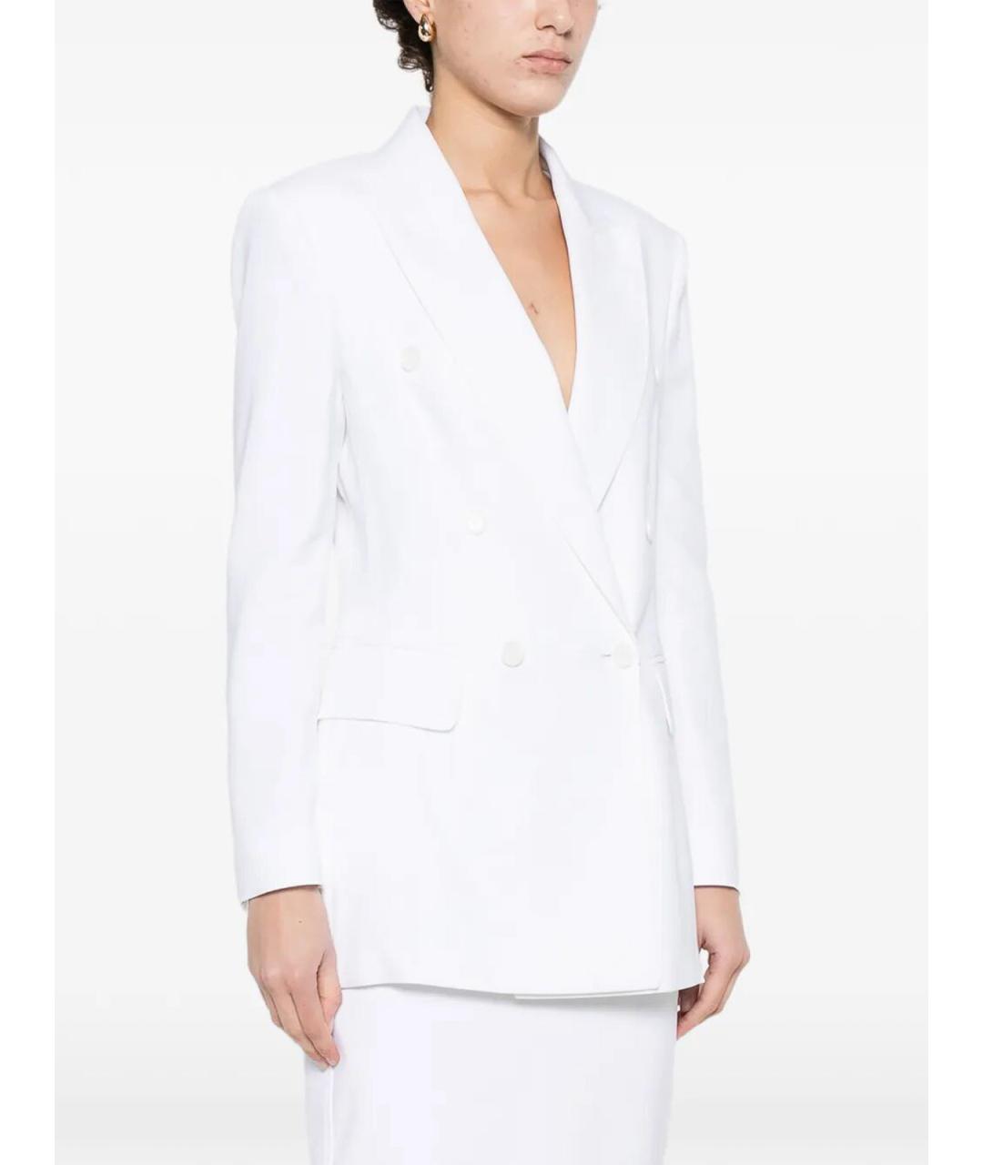 MAX MARA Белая хлопковая куртка, фото 5