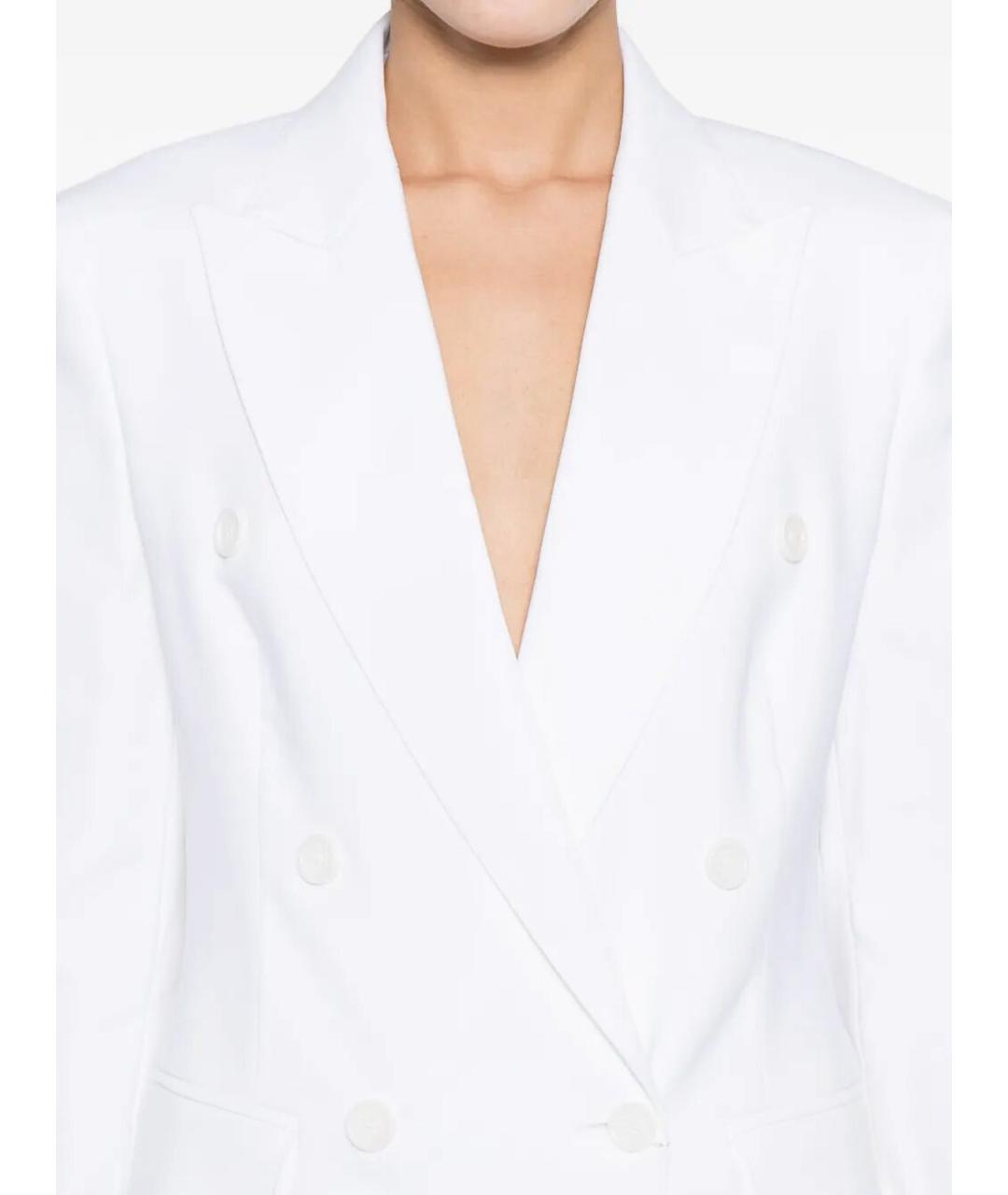 MAX MARA Белая хлопковая куртка, фото 4