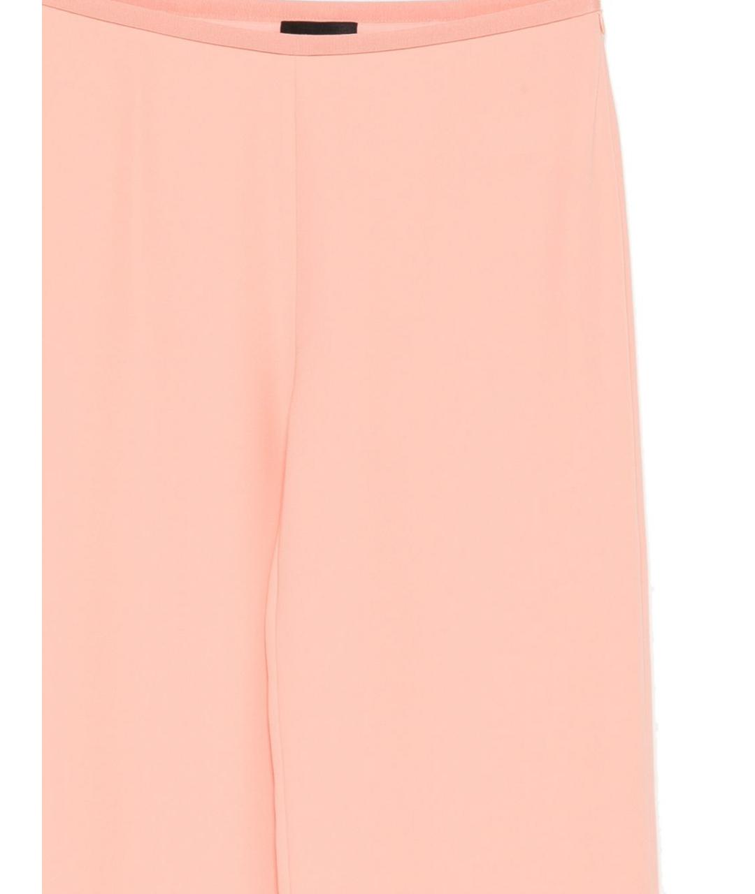 EMPORIO ARMANI Розовые полиэстеровые брюки широкие, фото 3