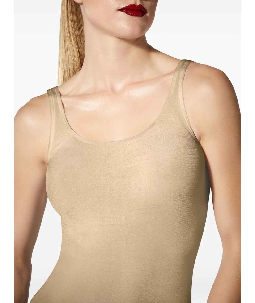 WOLFORD Бежевое хлопковое боди, фото 3