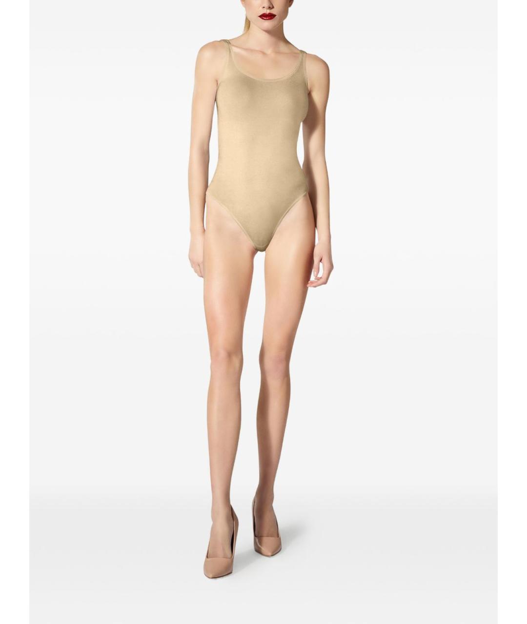 WOLFORD Бежевое хлопковое боди, фото 2