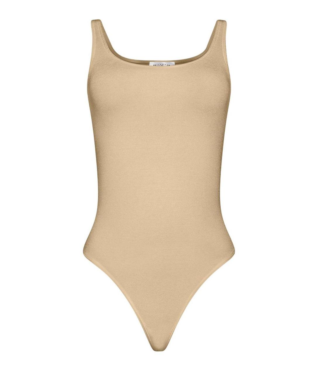 WOLFORD Бежевое хлопковое боди, фото 1