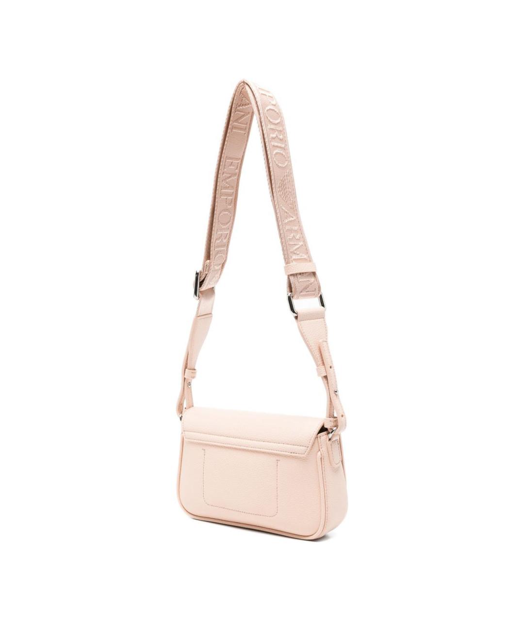 EMPORIO ARMANI Розовая сумка через плечо из искусственной кожи, фото 4