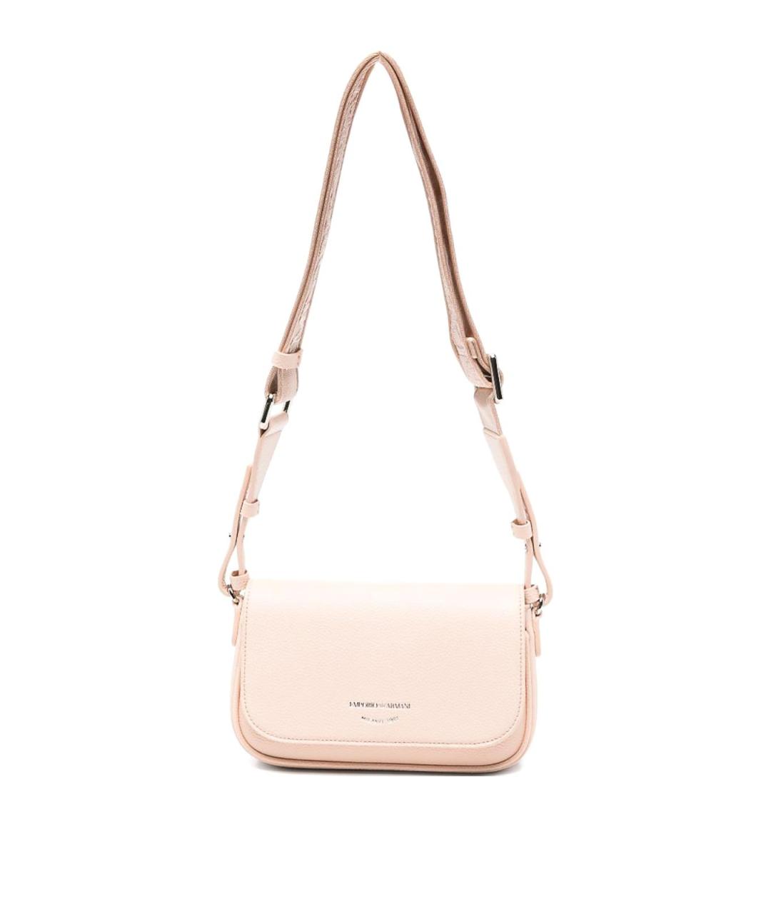 EMPORIO ARMANI Розовая сумка через плечо из искусственной кожи, фото 1