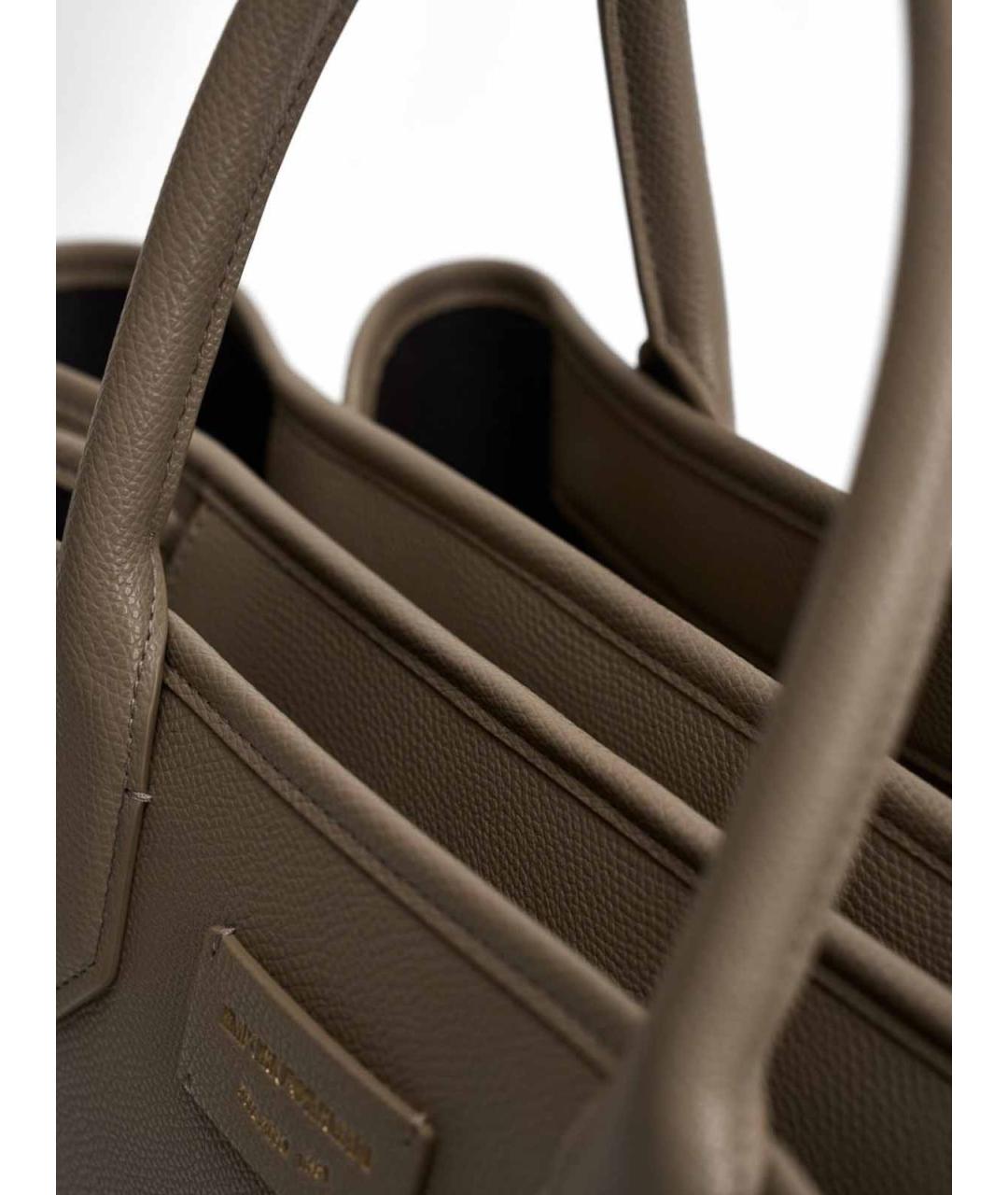 EMPORIO ARMANI Серая сумка тоут, фото 3