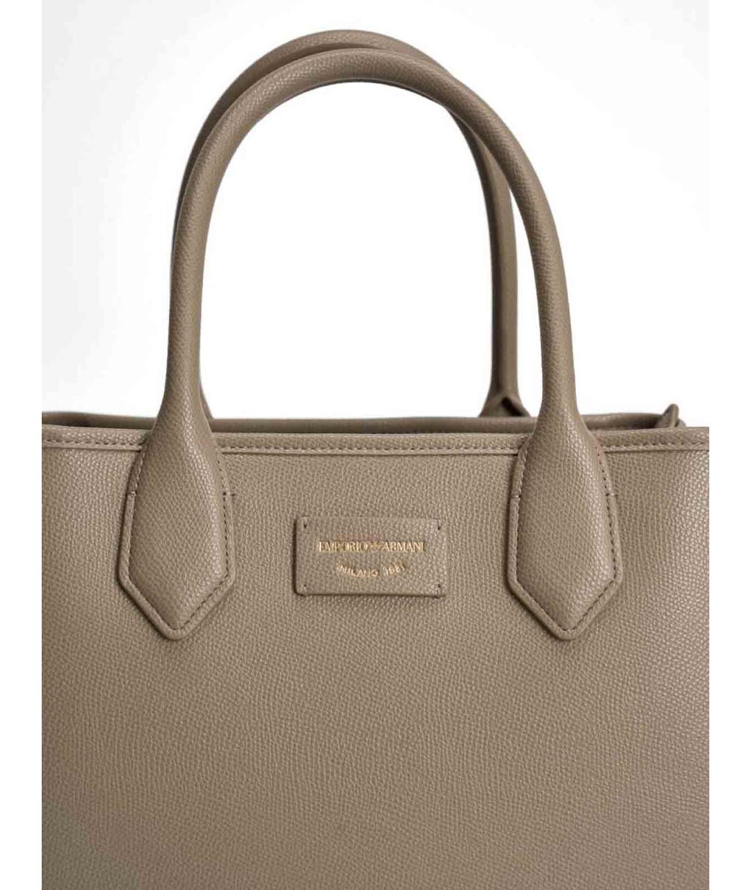 EMPORIO ARMANI Серая сумка тоут, фото 5