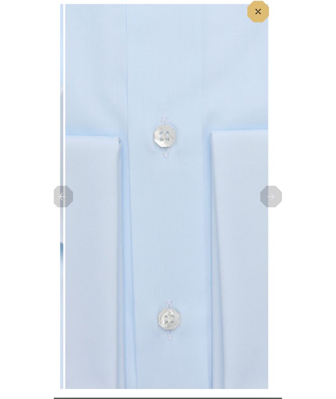 STEFANO RICCI Голубая хлопковая классическая рубашка, фото 3