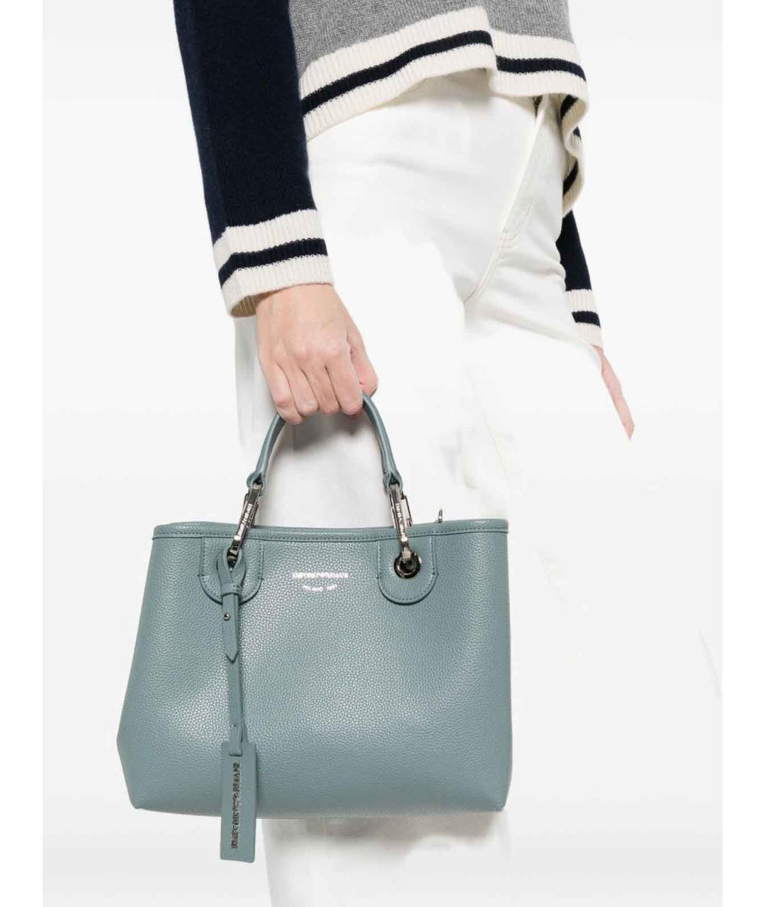 EMPORIO ARMANI Серая сумка тоут, фото 4