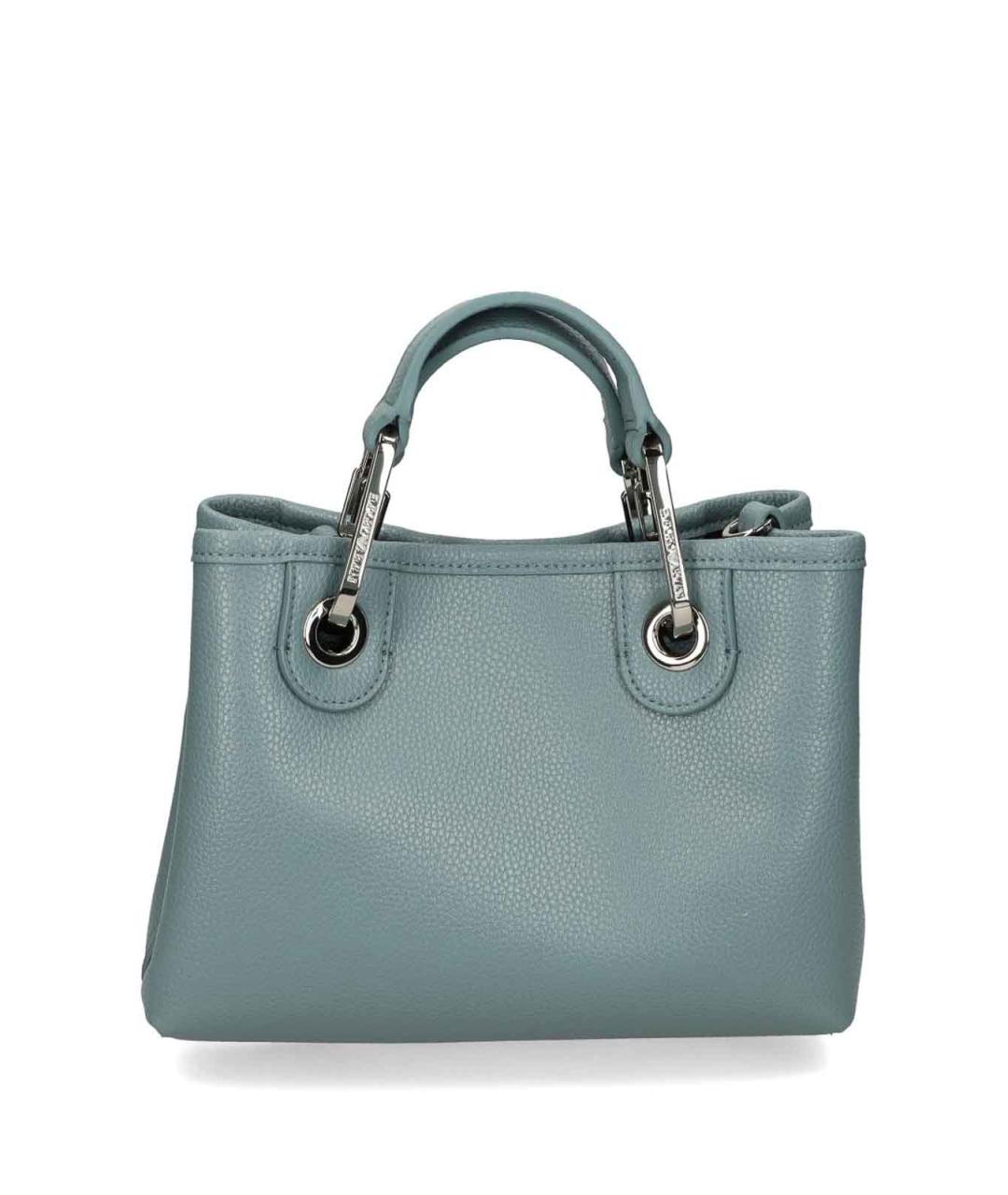 EMPORIO ARMANI Голубая сумка тоут, фото 6