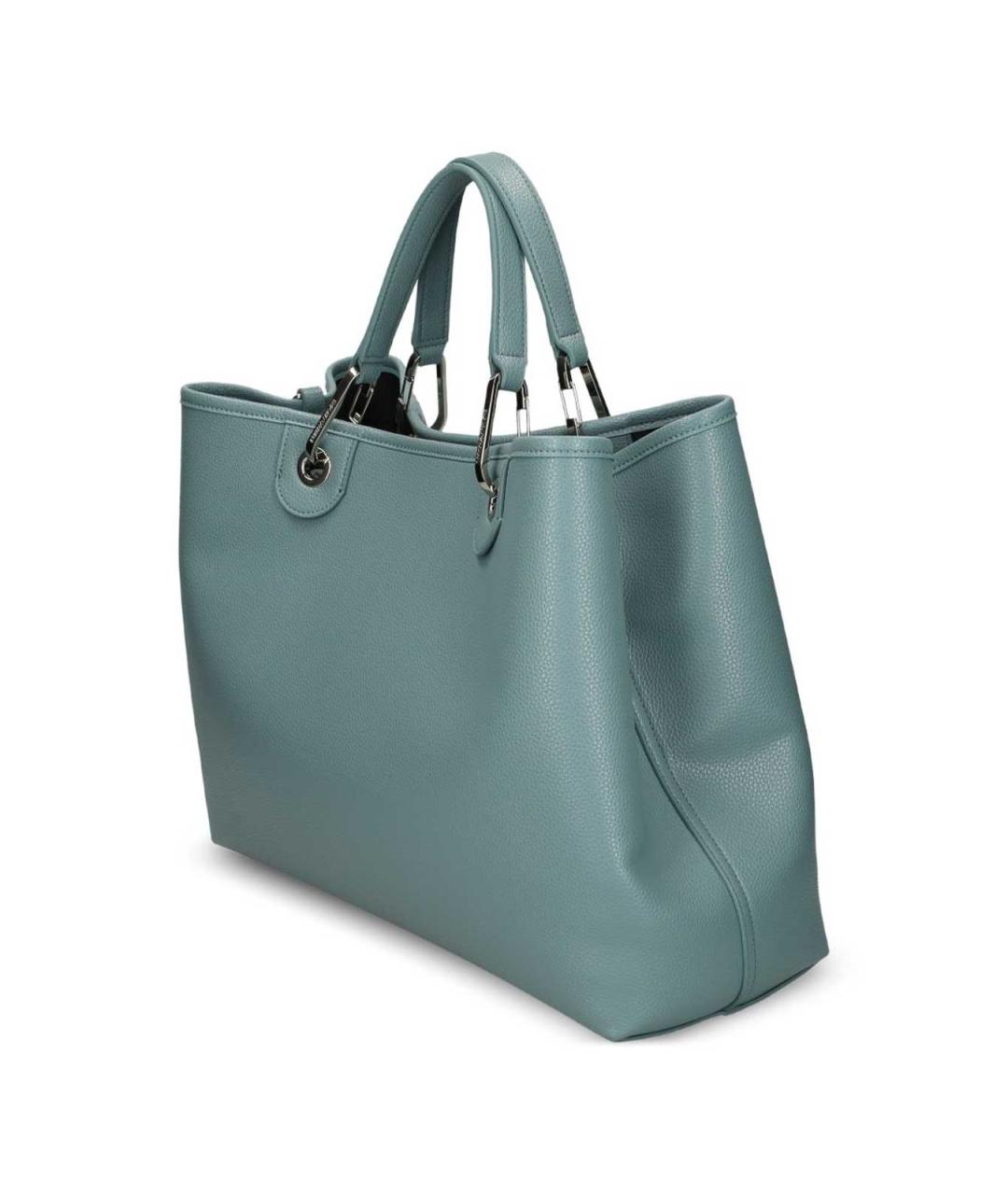 EMPORIO ARMANI Голубая сумка тоут, фото 6