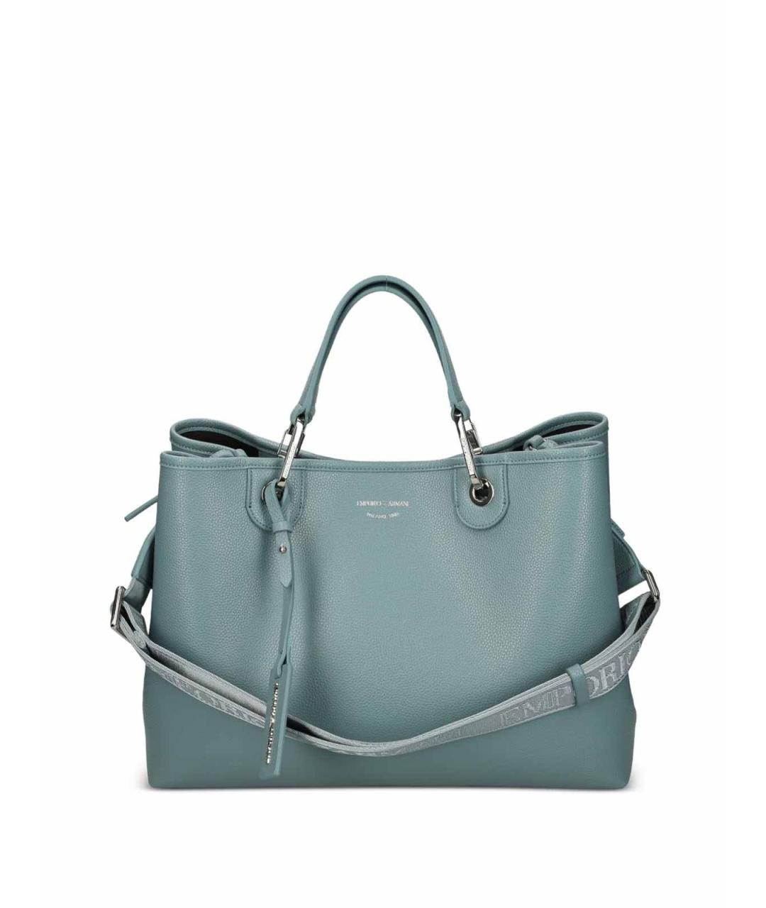 EMPORIO ARMANI Голубая сумка тоут, фото 5