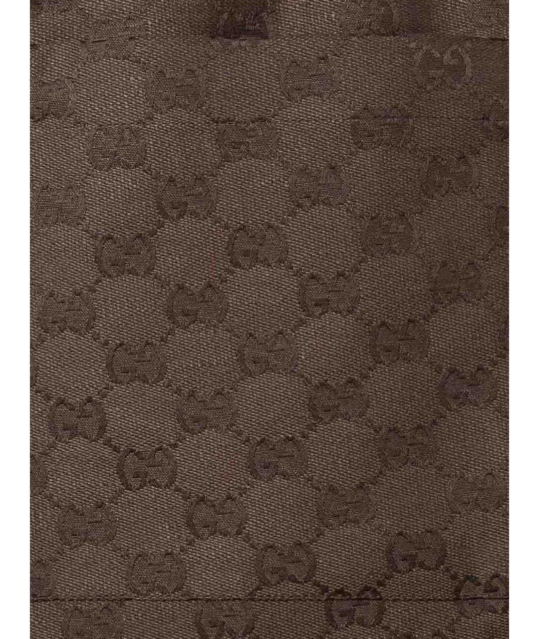 GUCCI Коричневые полиэстеровые шорты, фото 3