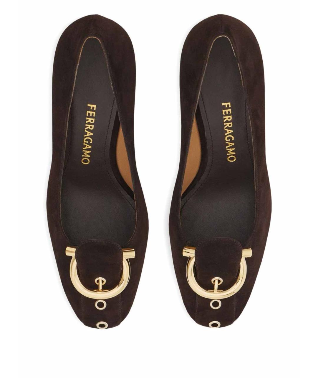 FERRAGAMO Коричневые туфли, фото 3