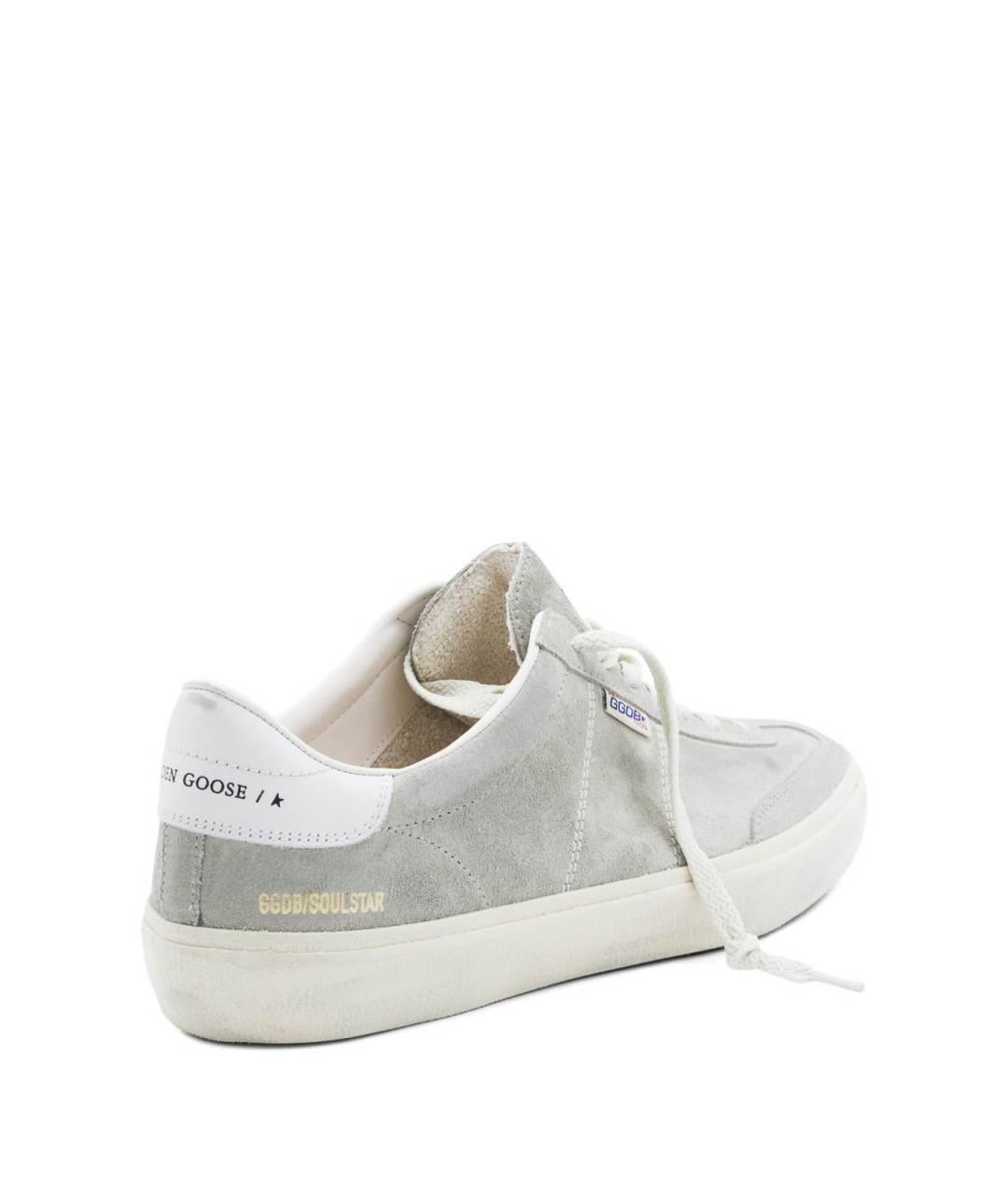 GOLDEN GOOSE DELUXE BRAND Серые кожаные низкие кроссовки / кеды, фото 2