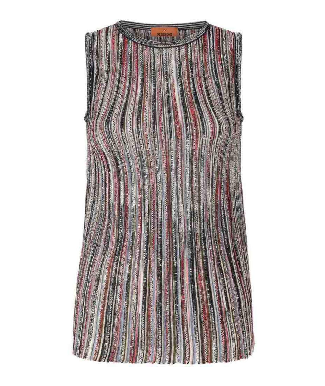 MISSONI Коричневая вискозная майка, фото 1