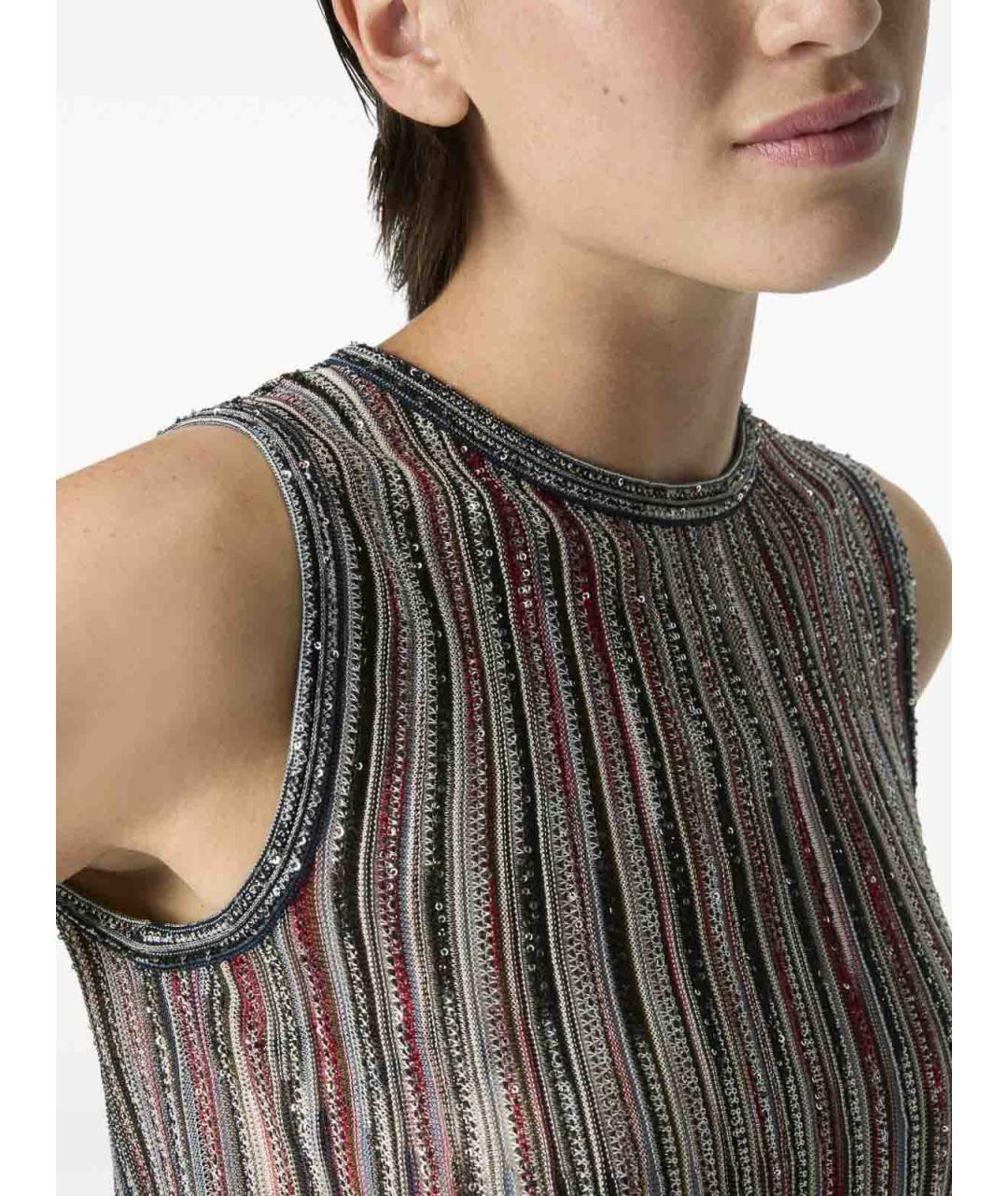 MISSONI Коричневая вискозная майка, фото 2