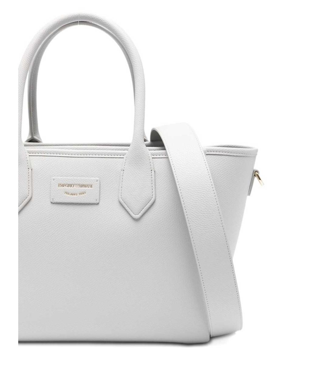 EMPORIO ARMANI Белая сумка тоут, фото 5