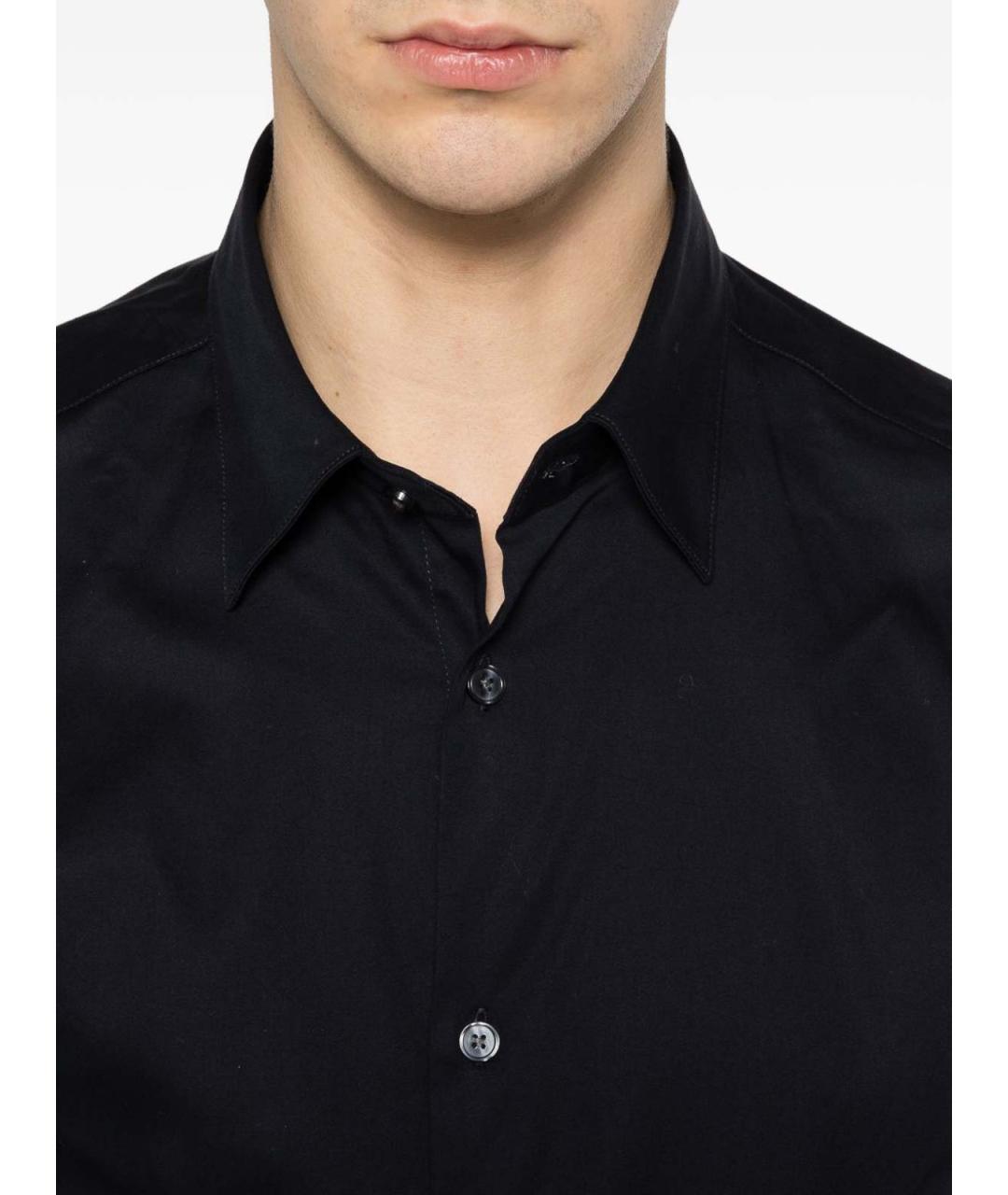 EMPORIO ARMANI Синяя хлопковая классическая рубашка, фото 3