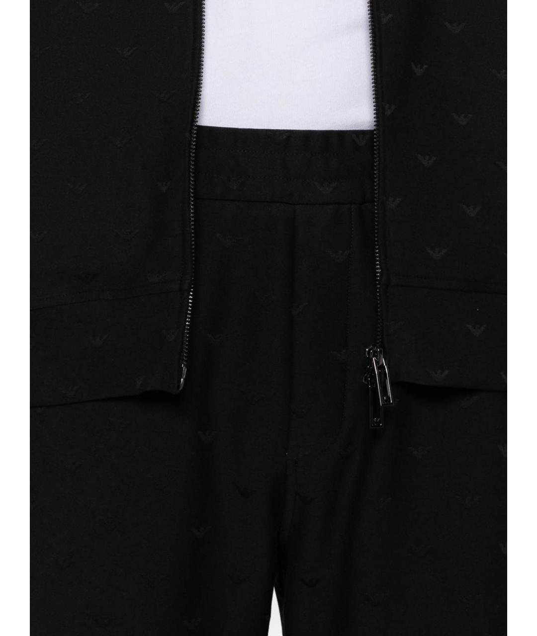 EMPORIO ARMANI Синие хлопковые повседневные брюки, фото 3