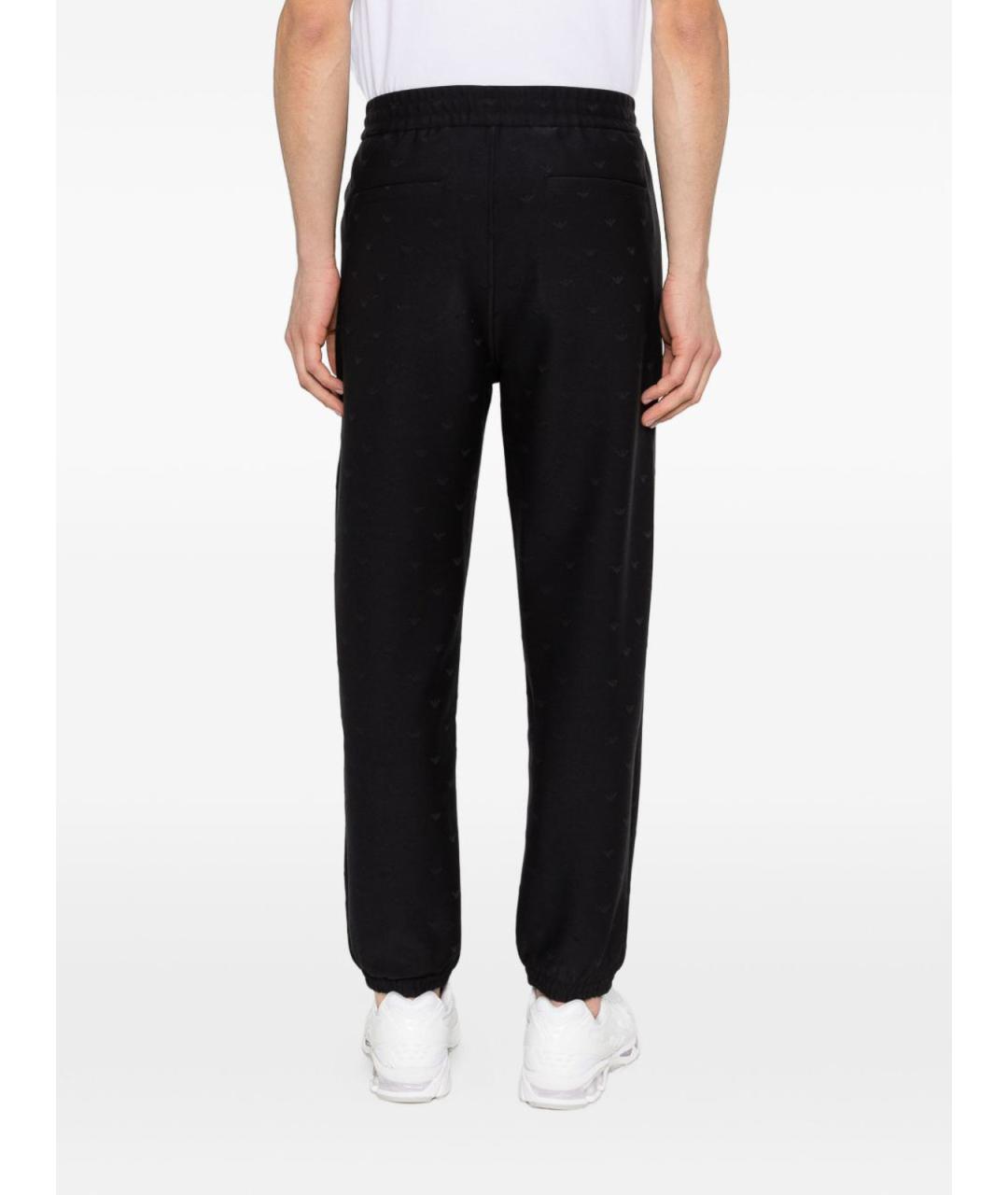 EMPORIO ARMANI Синие хлопковые повседневные брюки, фото 2