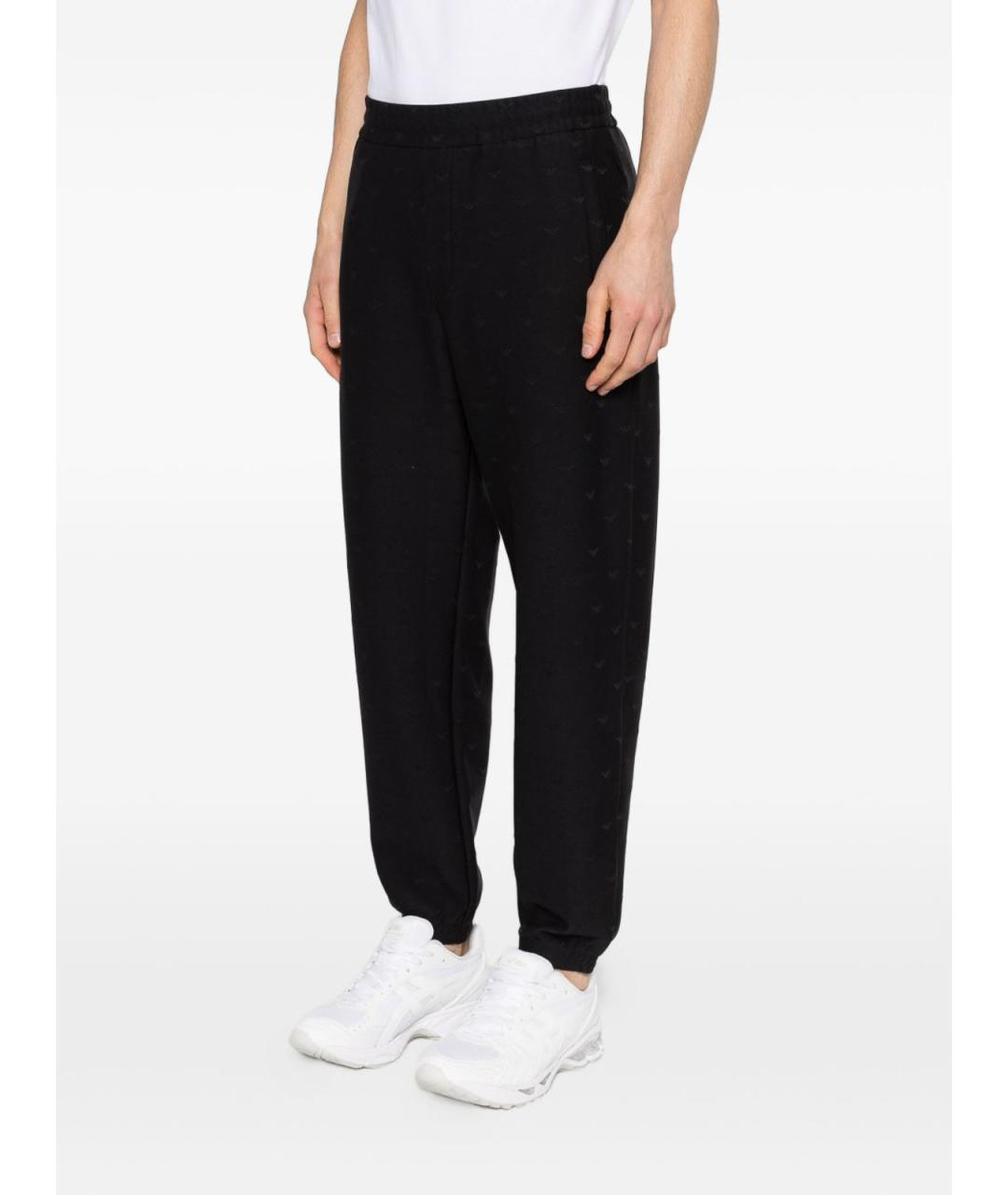 EMPORIO ARMANI Синие хлопковые повседневные брюки, фото 5