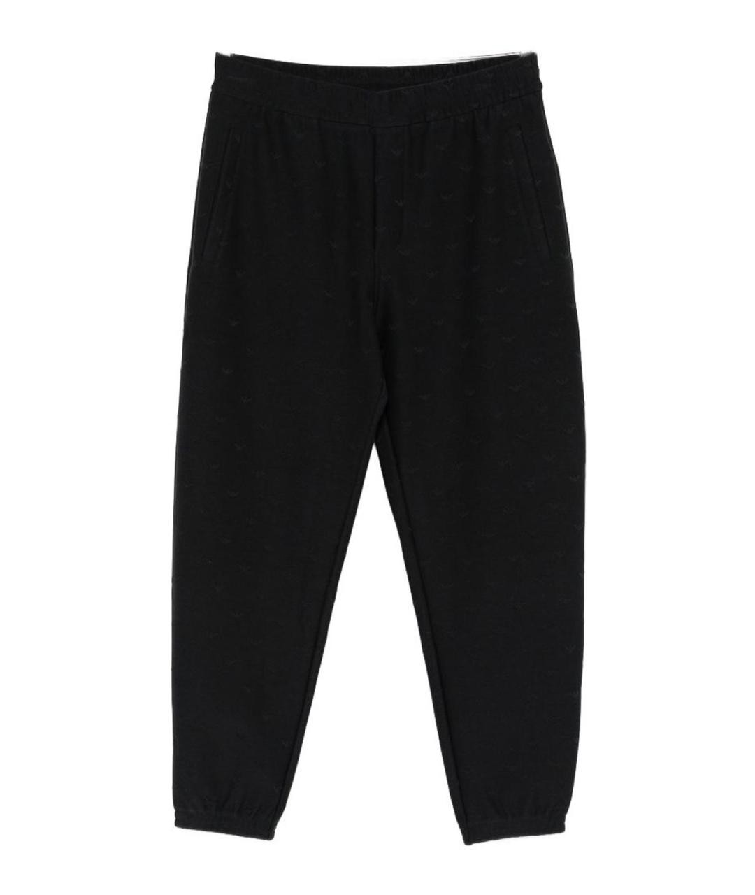 EMPORIO ARMANI Синие хлопковые повседневные брюки, фото 1