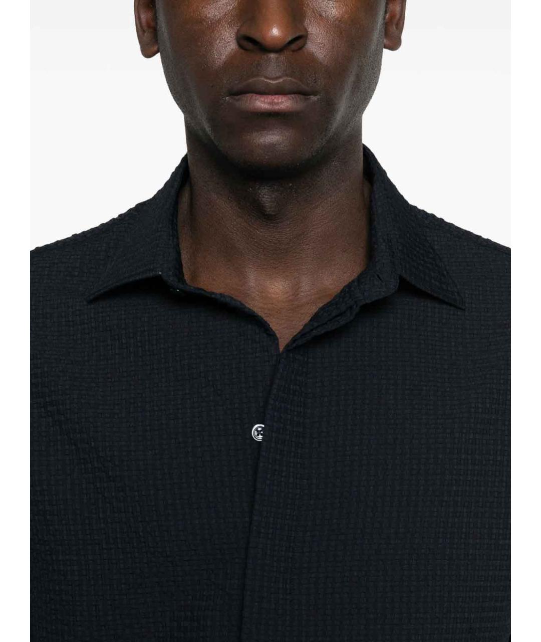 EMPORIO ARMANI Синяя кэжуал рубашка, фото 4