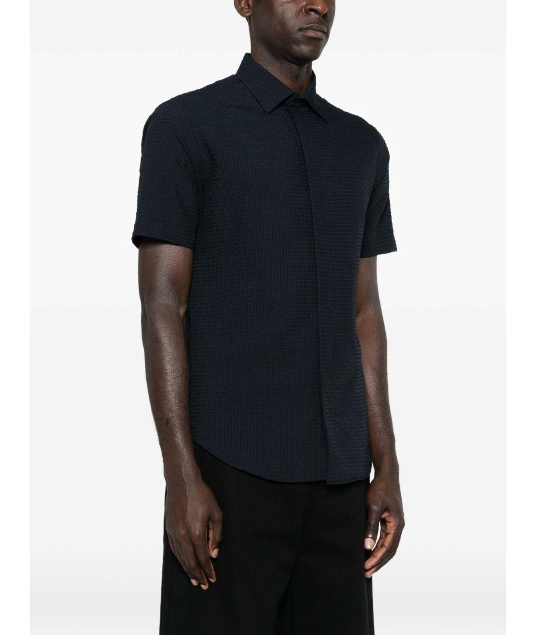 EMPORIO ARMANI Синяя кэжуал рубашка, фото 5
