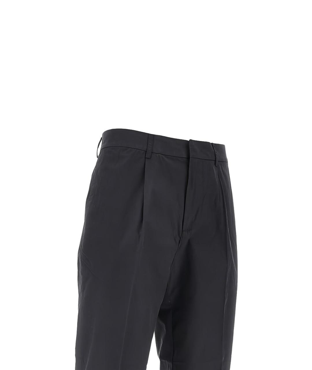 EMPORIO ARMANI Синие хлопковые повседневные брюки, фото 2