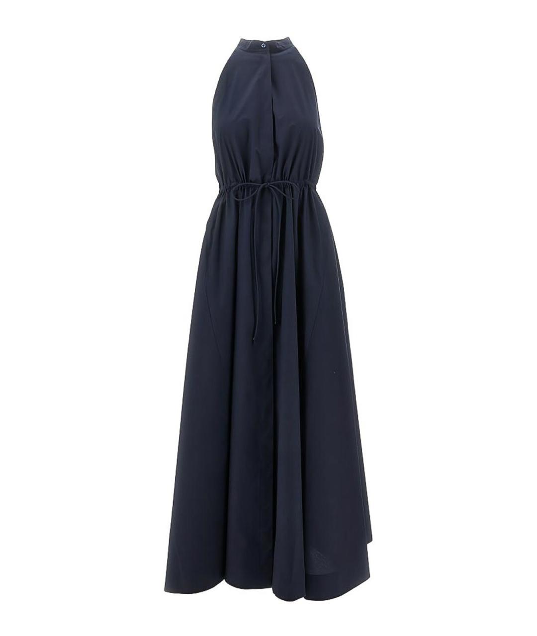 EMPORIO ARMANI Синее хлопковое повседневное платье, фото 1