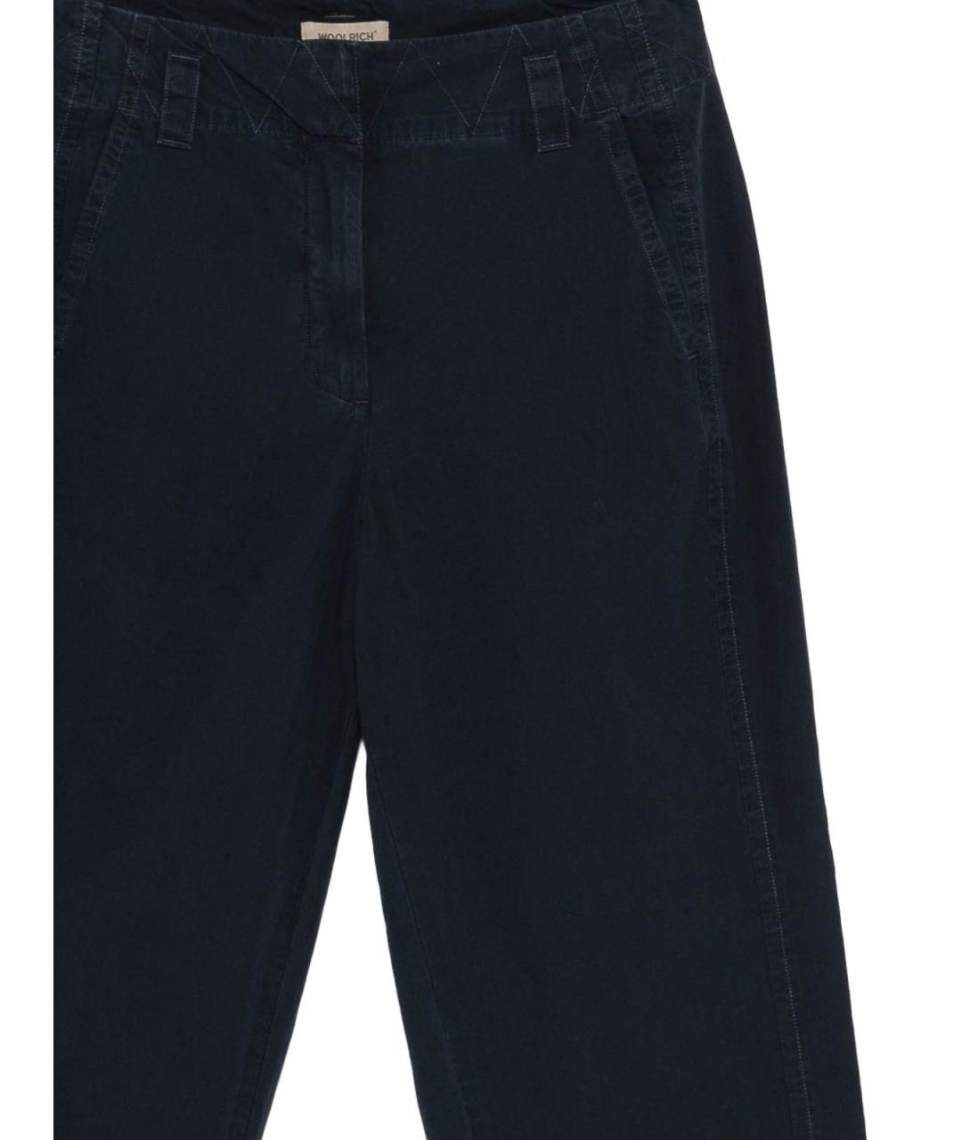 WOOLRICH Синие хлопковые брюки широкие, фото 3