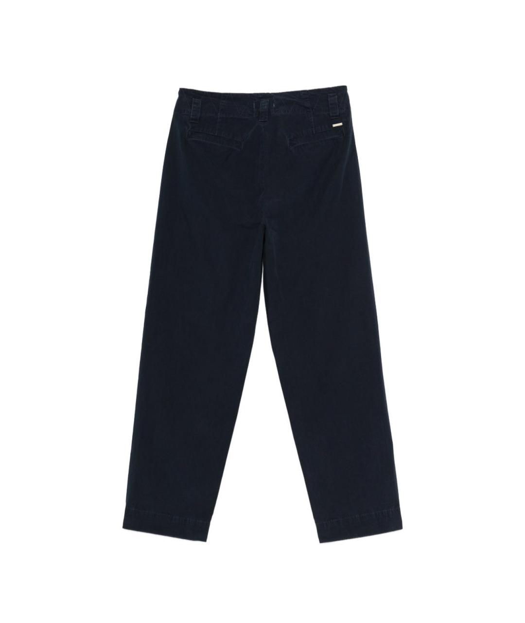 WOOLRICH Синие хлопковые брюки широкие, фото 2