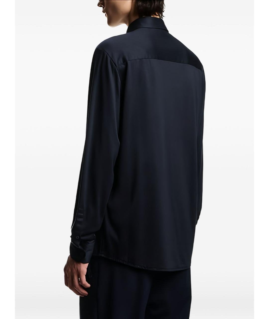 EMPORIO ARMANI Синяя кэжуал рубашка, фото 5