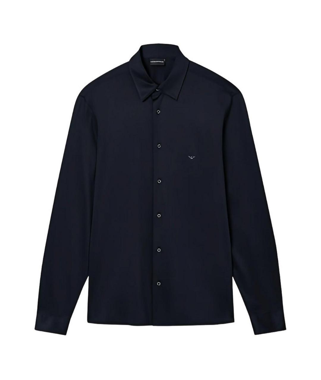 EMPORIO ARMANI Синяя кэжуал рубашка, фото 1