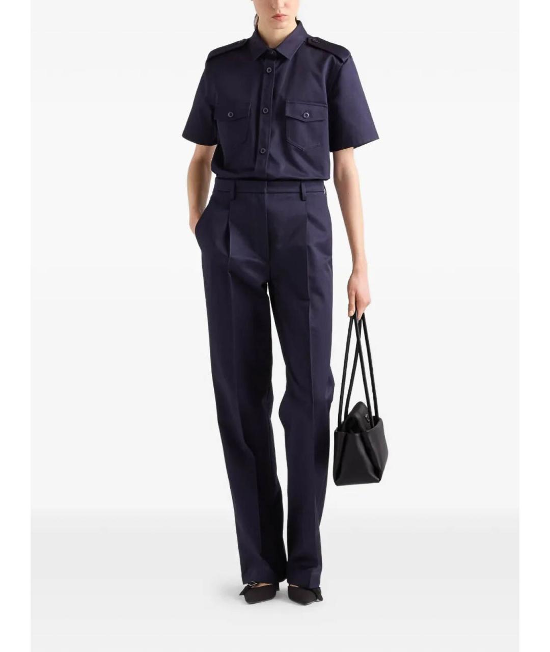 PRADA Синяя хлопковая рубашка, фото 2