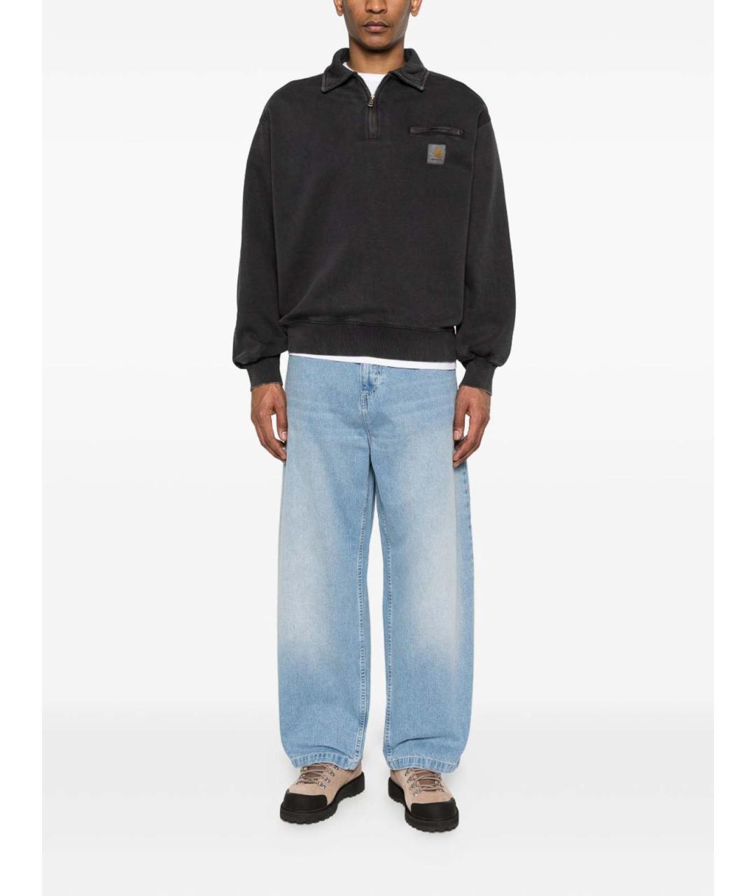 CARHARTT Голубые хлопковые прямые джинсы, фото 2