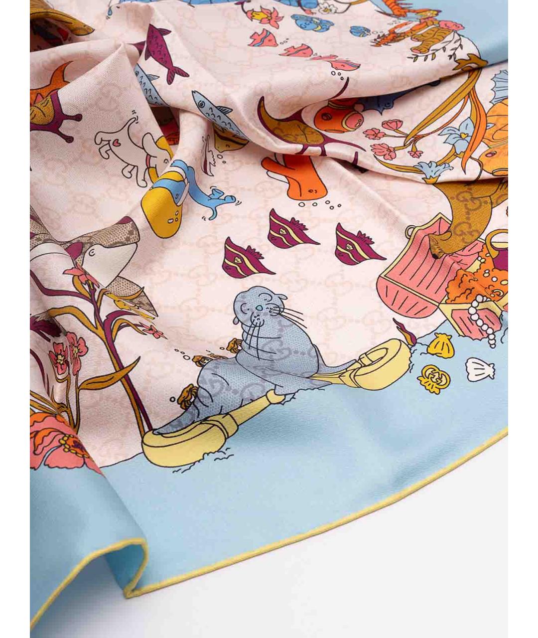 GUCCI Мульти шелковый платок, фото 5