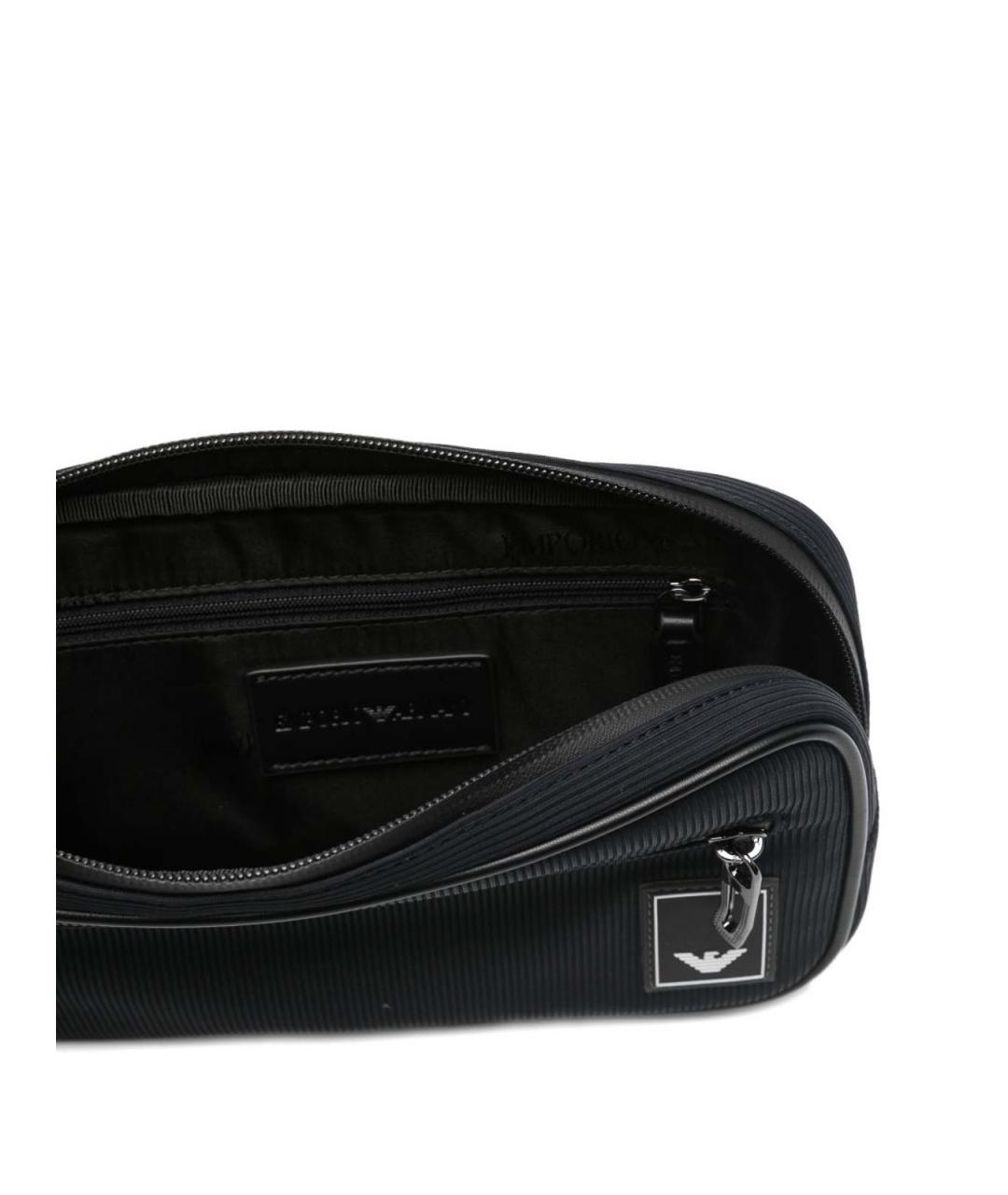 EMPORIO ARMANI Синяя синтетическая барсетка, фото 4