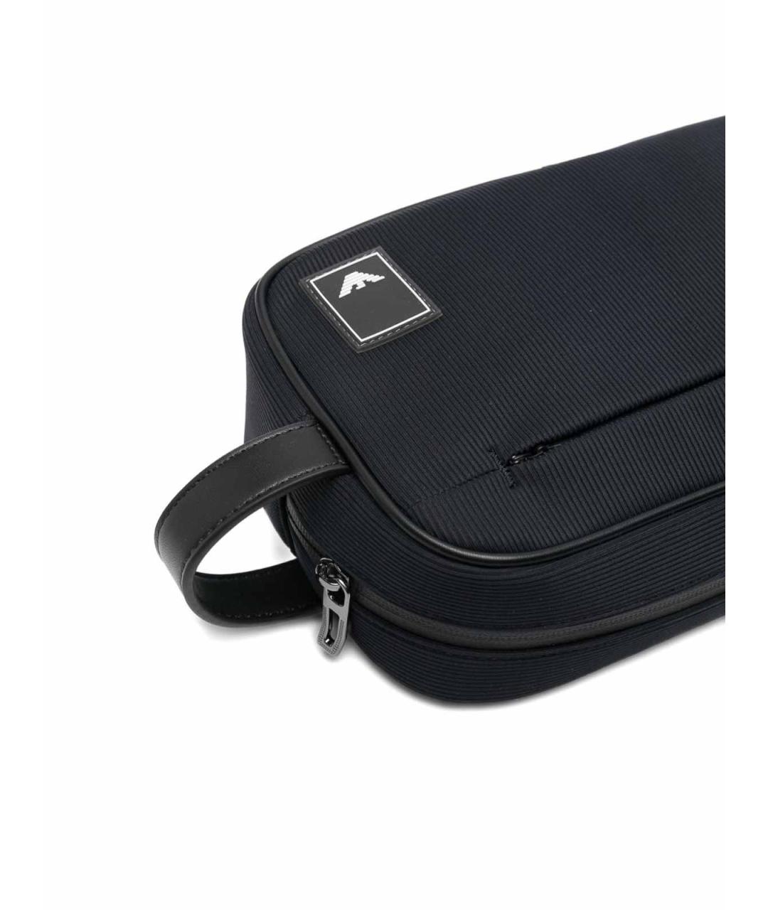 EMPORIO ARMANI Синяя тканевая косметичка, фото 3